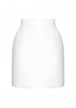 Mini white skirt - photo 25299