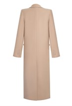 Light beige straight coat - photo 31736