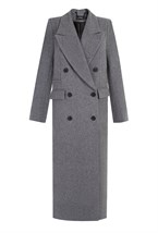 Grey Straight Coat - photo 31747