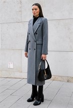 Grey Straight Coat - photo 31752