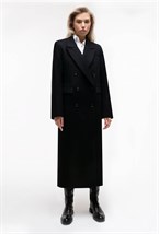 Black straight coat - photo 31759