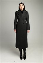 Women's gray fitted coat - photo 31791