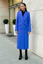 Women's blue coat - photo 31814
