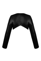 Leather bolero jacket - photo 31833