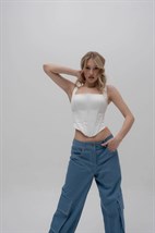 BLOOM corset top white - photo 31861