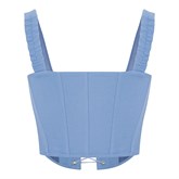 Corset with lacing denim - photo 32004