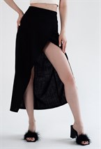 Smocked midi skirt - photo 32240