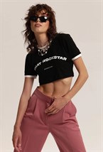 T-shirt ROCKSTAR T CROP - photo 33718