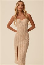 Glitter corset midi dress - photo 33948