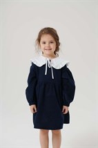 Microvelvet polka dot dress - photo 42957