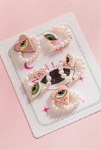 Pearl ring with porcelain heart - photo 44539