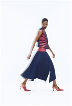 Joan Denim Leather Skirt - photo 45034