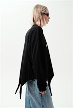 Sweatshirt with garters - photo 50328