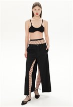 Slashed pantskirt - photo 50535