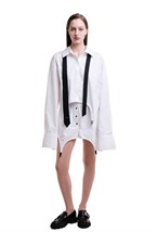 White boxer shorts with garters - photo 50551
