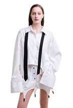 White boxer shorts with garters - photo 50552