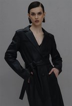 Leather raincoat - photo 50749