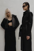 Leather raincoat - photo 50754