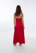 Silk Dress Aegean Goddess Crimson - photo 51372