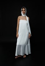 Silk Dress Aegean Goddess Pearl - photo 51379