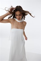 Silk Dress Aegean Goddess Pearl - photo 51381