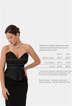 Black Pleated Corset - photo 55121