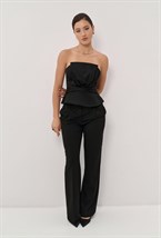 Black corset with peplum - photo 55129