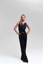 Black trousers with a crease - photo 55164