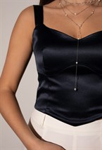 Satin blouse - photo 55170