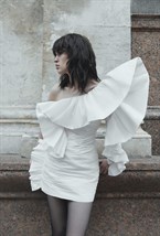 Oyster Silk Dress - photo 55568