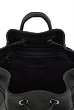Genuine leather backpack with crocodile inserts - photo 55930