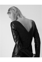 Leather dress - photo 56026