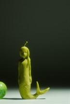 Beeswax candle "Amushka" - photo 56359