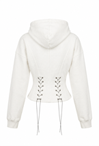Hoodie with eyelets - photo 57897