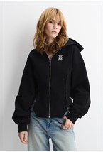 Hoodie with eyelets - photo 57904