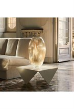 Alizé XXL Vase with pink gold leaves - photo 57995