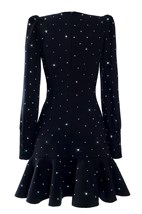 Mini dress with closed back and mirrors - photo 6668