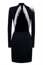 Mini dress with open back - photo 6671