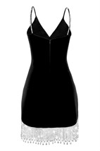 Strappy mini dress with fringe - photo 6681