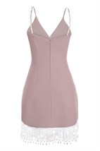 Strapless Mini Dress with Fringe - photo 6690