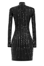Mini golf-dress with houndstooth print - photo 6721