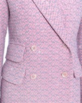 Double-breasted coat with crystals - photo 6949