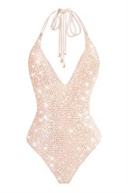 Monokini with crystals - photo 6955