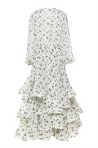 Light midi dress with floral print - photo 7763