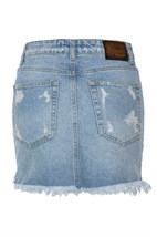 Denim mini skirt - photo 7769