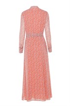 Stretchy floor-length dress with long sleeves - photo 7794