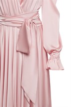 Long sleeve dress with open shoulders - photo 7802